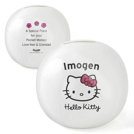 Personalised Hello Kitty Floral Money Box £15.99